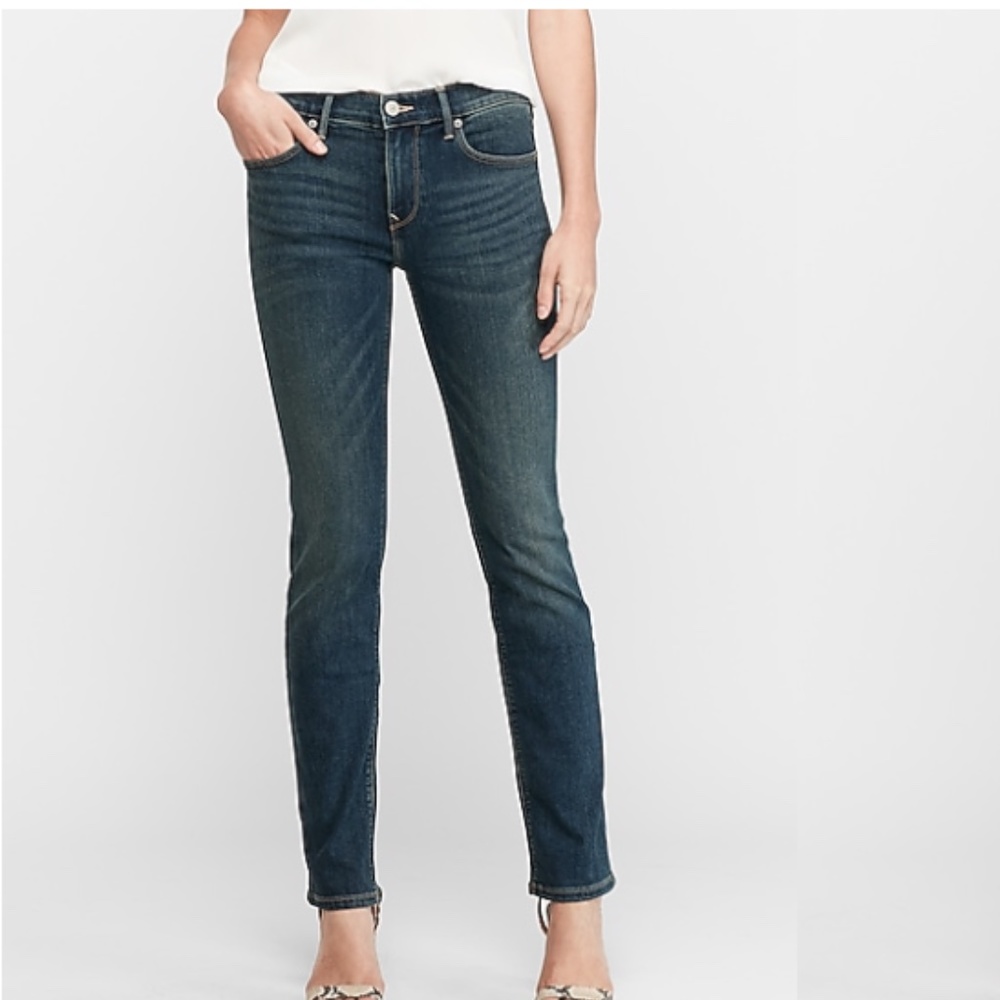 Express Mid Rise Skinny Jeans - 18 short